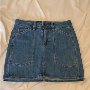 Mini denim skirt